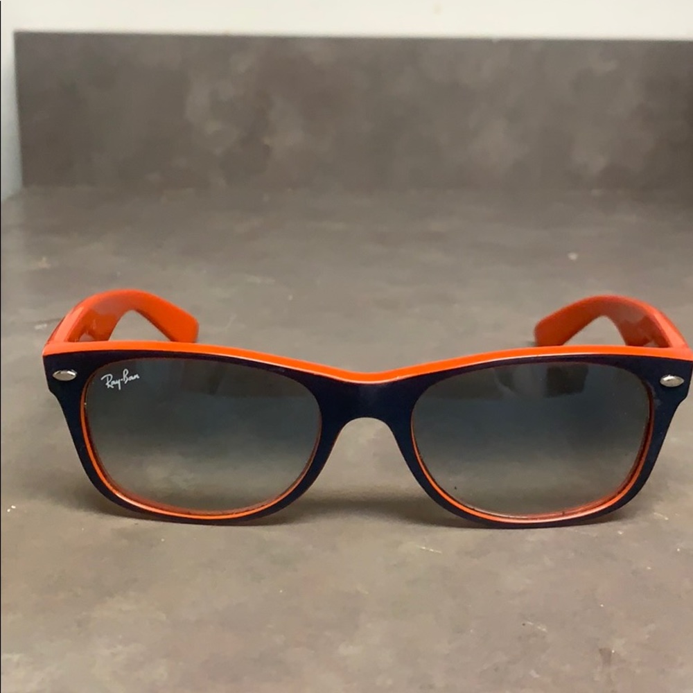 Ray ban sunglasses, orange and navy